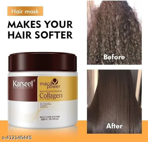 Dry Hair Mask Provides Deep Conditioning & Strength | With Gold Quinoa & Wheat Protein (Pack of 1)