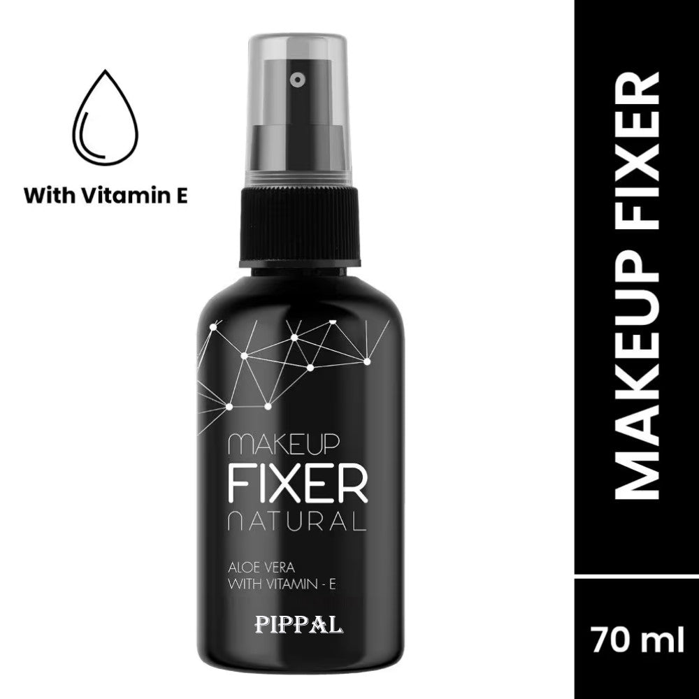Pippal Beauty Makeup Fixer Spray 80ml (Pack of 1) with Sky High Mascara And 2 in 1 Eyeliner