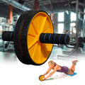 Ab Roller Home Exercise Equipment with Knee Mat -(Yellow & Black)