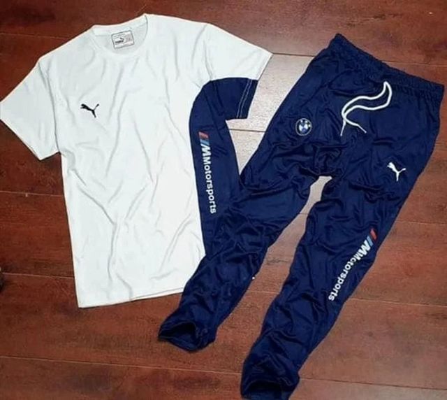 Men's Summer Tracksuit (Blue & White)